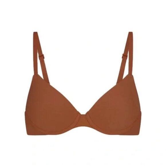 Skims Fits Everybody Demi T-shirt Bra Bronze Size 44DDD - Picture 1 of 10